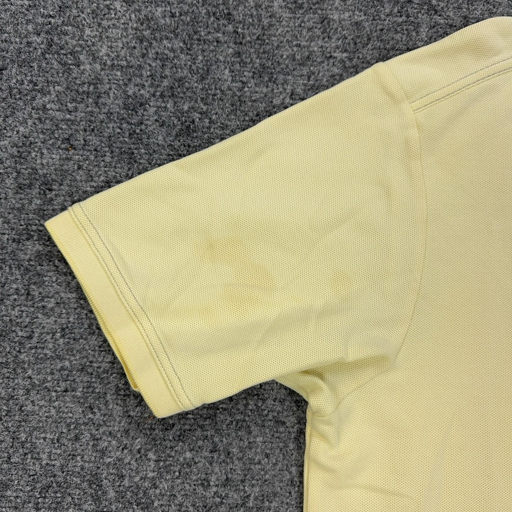 Tommy Bahama Polo Shirt Mens L Yellow 62% Pima Cotton 38% Polyester Tagless - Picture 4 of 9
